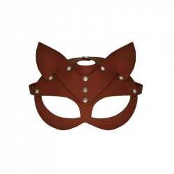 Wysokiej jakości maska kota na twarz, wykonana z naturalnej skóry