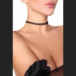 Zmysłowy choker 28685 Livia Corsetti Fashion jest wykonany z rozciągliwej czarnej koronki.